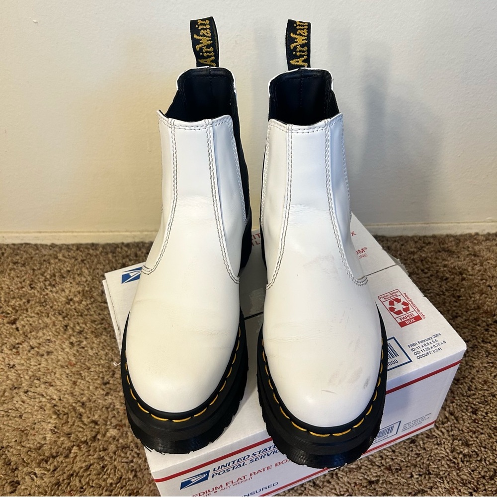 Doc Martens Platform Leather Chelsea Boots